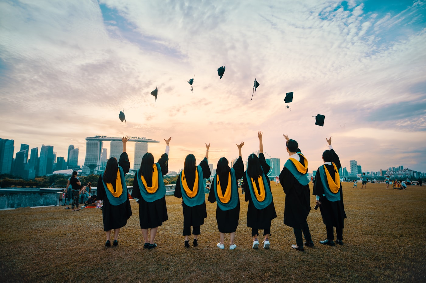 Graduates celebrating success